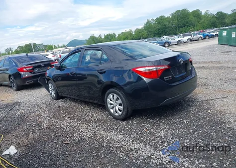 2016 Toyota Corolla Le z USA, uszkodzony, nr VIN 2T1BURHE4GC708754